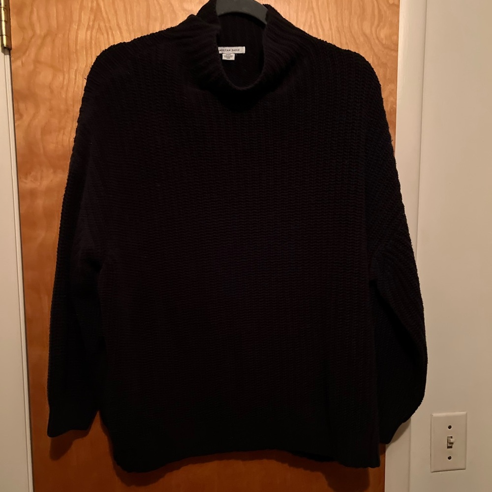 Aerie Black Turtleneck Sweater